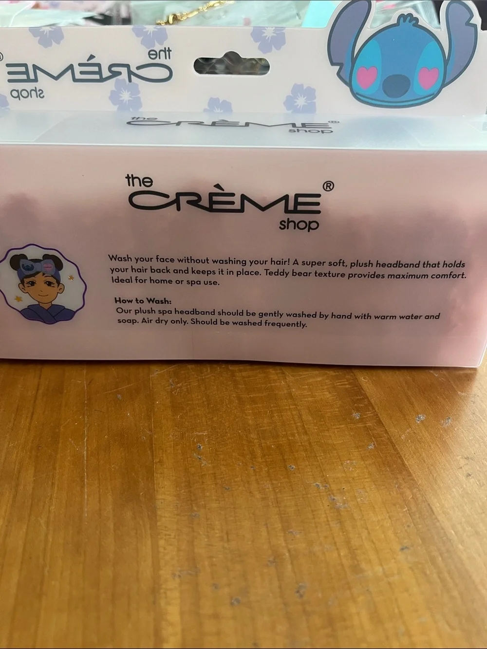 The Crème Shop Kids Plush Pink Stitch Eye Mask